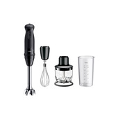 Braun MultiQuick 5 - Minipimer, Frullatore a immersione, con Tritatutto, 1000W, Nero (MQ.50202M)