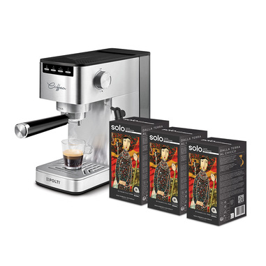 Polti Coffea P10S Macchina da caffè manuale con 54 cialde SOLO incluse