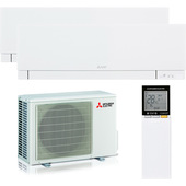 Mitsubishi Electric Dualsplit 9000+12000BTu MXZ-2F53VF + MSZ-EF35VGKW-E1 + MSZ-EF25VGKW condizionatore fisso