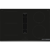 Bosch Serie 4 PVS831B16E piano cottura Nero Da incasso 80 cm Piano cottura a induzione 4 Fornello(i) Cappa da incasso