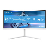 Philips Evnia 5000 34M2C5501A/00 Monitor PC 86,4 cm (34") 3440 x 1440 Pixel Wide Quad HD LCD Bianco