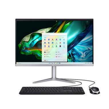 Acer Aspire C24-1300 AMD Ryzen™ 5 7520U 60,5 cm (23.8") 1920 x 1080 Pixel PC All-in-one 8 GB 512 GB SSD Windows 11 Home Wi-Fi 6E (802.11ax) Argento