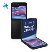 Samsung Galaxy Z Flip7 FE Smartphone AI, RAM 8GB, 256GB, Display 3,4" Super AMOLED/6,7" Dynamic AMOLED 2X, Fotocamera 50MP, Black