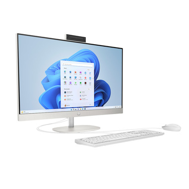 HP 27-cr0039nl Intel® Core™ i5 i5-1335U 68,6 cm (27") 1920 x 1080 Pixel PC All-in-one 16 GB DDR4-SDRAM 512 GB SSD Windows 11 Home Wi-Fi 6 (802.11ax) Bianco