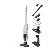 AEG AS52H212XN, Aspirapolvere Senza Filo 2 In 1, Aspirabriciole Integrato, Fino A 45Min Di Autonomia, Spazzola All Floor Con Led Integrati, Accessori E Spazzole Multiuso, Bianco