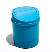 Muitomas DESKBINBL bidone per la spazzatura Rotondo Plastica Blu