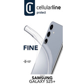 Cellularline Fine - Galaxy S25+ Cover in gomma morbida ultra sottile e trasparente