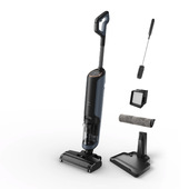 AEG AW81U3DB, Aspirapolvere Lavapavimenti Senza Filo, Accessori Multiuso, Rullo Autopulente, Fino A 35Min Di Autonomia, Blu Scuro