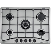 De’Longhi YAF 57 ASV piano cottura Acciaio inossidabile Da incasso 70 cm Gas 5 Fornello(i)