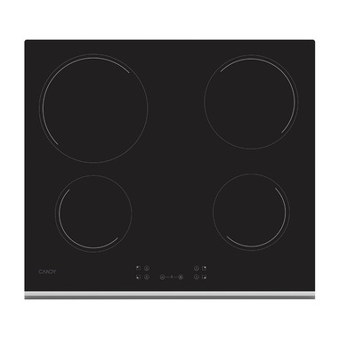 Candy Timeless CH64XB Nero Da incasso 59 cm Ceramica 4 Fornello(i)