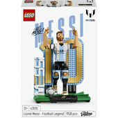 LEGO Editions 43015 Lionel Messi – Leggenda del Calcio, Action Figure Giocattolo 3D da Esposizione, Regalo per Bambini da 12+
