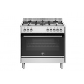 Bertazzoni La Germania Futura FTR965EXV/24 cucina Elettrico Gas Nero, Acciaio inox