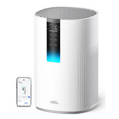 Dreo Air Purifier Macro AP605S – Purificatore Smart con Tecnologia TurboWind™ e CADR 202 m³/h – Sistema di Filtrazione a 5 Stadi, Copertura fino a 82 m²/ora e Modalità Auto Intelligente