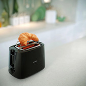 Philips Daily Collection Tostapane HD2583/90, 600W, 2 pinze, 8 livelli di tostatura