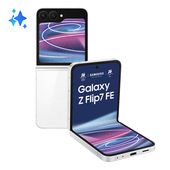 Samsung Galaxy Z Flip7 FE Smartphone AI, RAM 8GB, 128GB, Display 3,4" Super AMOLED/6,7" Dynamic AMOLED 2X, Fotocamera 50MP, White