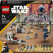 LEGO Star Wars 75372 Battle Pack Clone Trooper e Battle Droid con Veicolo Giocattolo Speeder Bike, Idea Regalo Bambini 7+ Anni