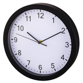 Hama Orologio da muro Pure, 25 cm, movimento silenzioso, nero