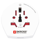 Skross 1500211-E adattatore per presa di corrente Tipo F Universale Bianco