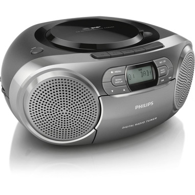 Philips AZB600/12 impianto stereo portatile Digitale 2 W DAB, DAB+, FM Grigio