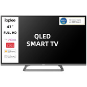 IOPLEE IOP43BQVDA SMART TV QLED 43" FULL HD, Sistema operativo VIDAA, Triplo tuner DVBT2/C/S2, Certificato TivuSAT, Piedistallo centrale, Dolby Audio, Parental Control
