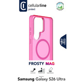 Cellularline FROSTY MAG - Galaxy S26 Ultra Cover semi-trasparente con finitura opaca e bordi colorati, compatibile con l’ecosistema Qi2 e accessori magnetici per smartphone Samsung.