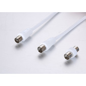 Electroline AN-1 cavo coassiale 2 m Tipo F Bianco