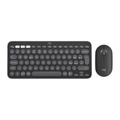 Logitech 920-012221 tastiera Mouse incluso Universale RF senza fili + Bluetooth QWERTY Italiano Grafite