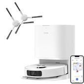 Dreame L10 Prime VM Combo Robot Aspirapolvere con 2 Spazzole laterali aggiuntive(3 in totale), Sollevamento del Mocio da 7 mm, Mocio Autopulente, Navigazione LDS, Aspirazione 4000Pa, Mappatura 3D, WiFi/APP/Alexa