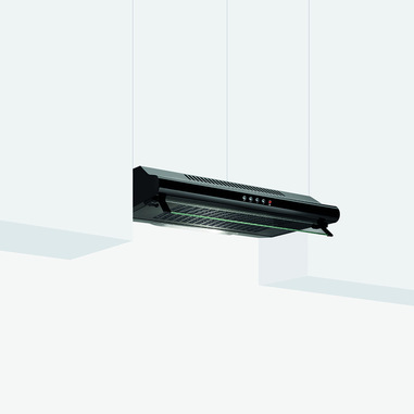 Glem Gas GHC631BK cappa aspirante Incassato Nero 230 m³/h