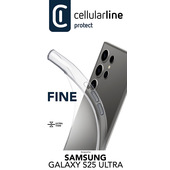 Cellularline Fine - Galaxy S25 Ultra Cover in gomma morbida ultra sottile e trasparente
