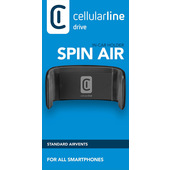 Cellularline Spin Air Supporto smartphone da auto compatibile con bocchette di aerazione standard