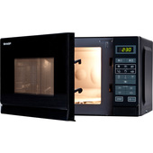 Sharp Home Appliances R-242 BKW forno a microonde Nero Solo microonde Superficie piana 20 L 800 W