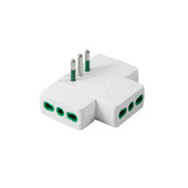 FANTON 87225RM adattatore per presa di corrente Tipo L (IT) Bianco