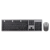 IOPLEE CWC340G-881G tastiera Mouse incluso Universale RF Wireless QWERTY Nero, Grigio