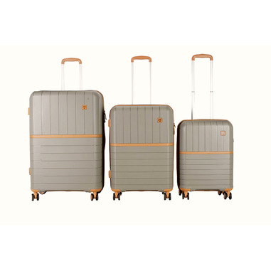 Joia Home JHOPJPP01TRIOBROWN bagaglio Set di valigie Guscio rigido Marrone Polipropilene (PP)