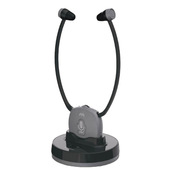 Meliconi 497339 cuffia e auricolare Wireless Stetoscopiche TV Base di ricarica Nero, Grigio