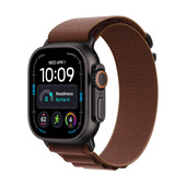 Apple Watch Ultra 4 GPS + Cellular, Cassa 49 mm in titanio nero con Alpine Loop borgogna - M
