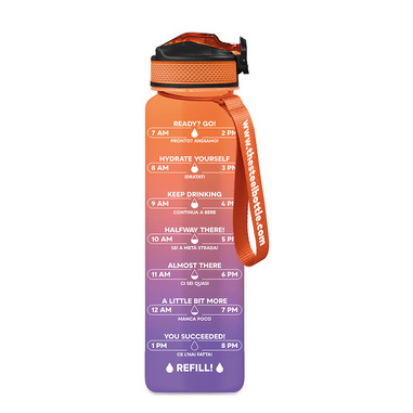 The Steel Bottle MWB1L4PPH borraccia Uso quotidiano 1000 ml Tritan Pesca, Viola
