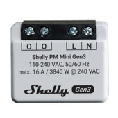 Shelly PM Mini Gen3 interruttore elettrico Interruttore intelligente 1P Grigio