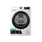 Hisense DHQE900UWDC asciugatrice Libera installazione Caricamento frontale 9 kg Bianco