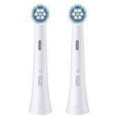 Oral-B Testine di Ricambio iO Series Gentle Care Bianche, Testine Rotonde Originali, per Gengive Sensibili, 2 Testine