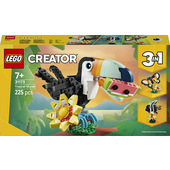 LEGO Creator 3in1 31173 Animali Selvatici: Tucano Tropicale, Animale Giocattolo Trasformabile, Regalo Creativo per Bambini 7+