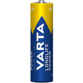 Varta Longlife Power, Batteria Alcalina, AA, Mignon, LR6, 1.5V, Blister da 4, Made in Germany