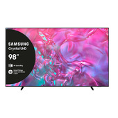 Samsung TV Crystal UHD 4K 98” UE98DU9070UXZT Smart TV Wi-Fi Graphite Black 2024, Processore Crystal 4K, 4K Upscaling, Slim Look, OTS Lite