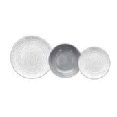 Tognana Porcellane servizio da tavola 18 piatti in porcellana Koonan Grigio