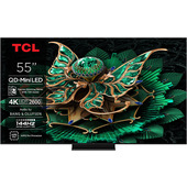 TCL Serie Smart TV QD-MiniLED 4K 55" 55C7K, 144Hz, audio B&O, Dolby Vision IQ & Atmos, Google TV