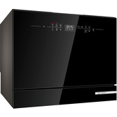 Bosch Serie 6 SKS6ITB00E Lavastoviglie compatta da libero posizionamento 55 cm Nero Classe E