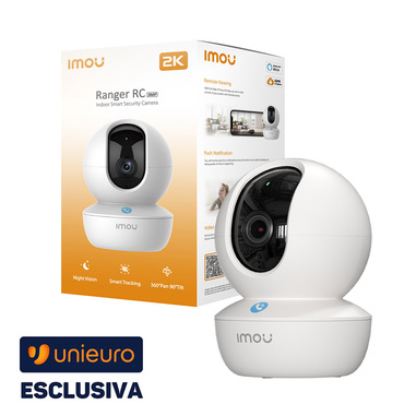 Imou Ranger RC Telecamera motorizzata da interno 2K 3MP con sirena e pulsante chiamata rapida
