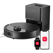Roborock Q10 VF+ Robot Aspirapolvere e Lavapavimenti, Aspirazione HyperForce 10.000 Pa, Sistema VibraRise 2.0 con Vibrazione 3000/min, Navigazione Intelligente Reactive Tech con Rilevamento Ostacoli, Spazzole Anti-Groviglio, Stazione con Svuotamento Automatico, Autonomia 150 min