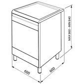 Smeg CX60SV9 cucina Combi Acciaio inossidabile A